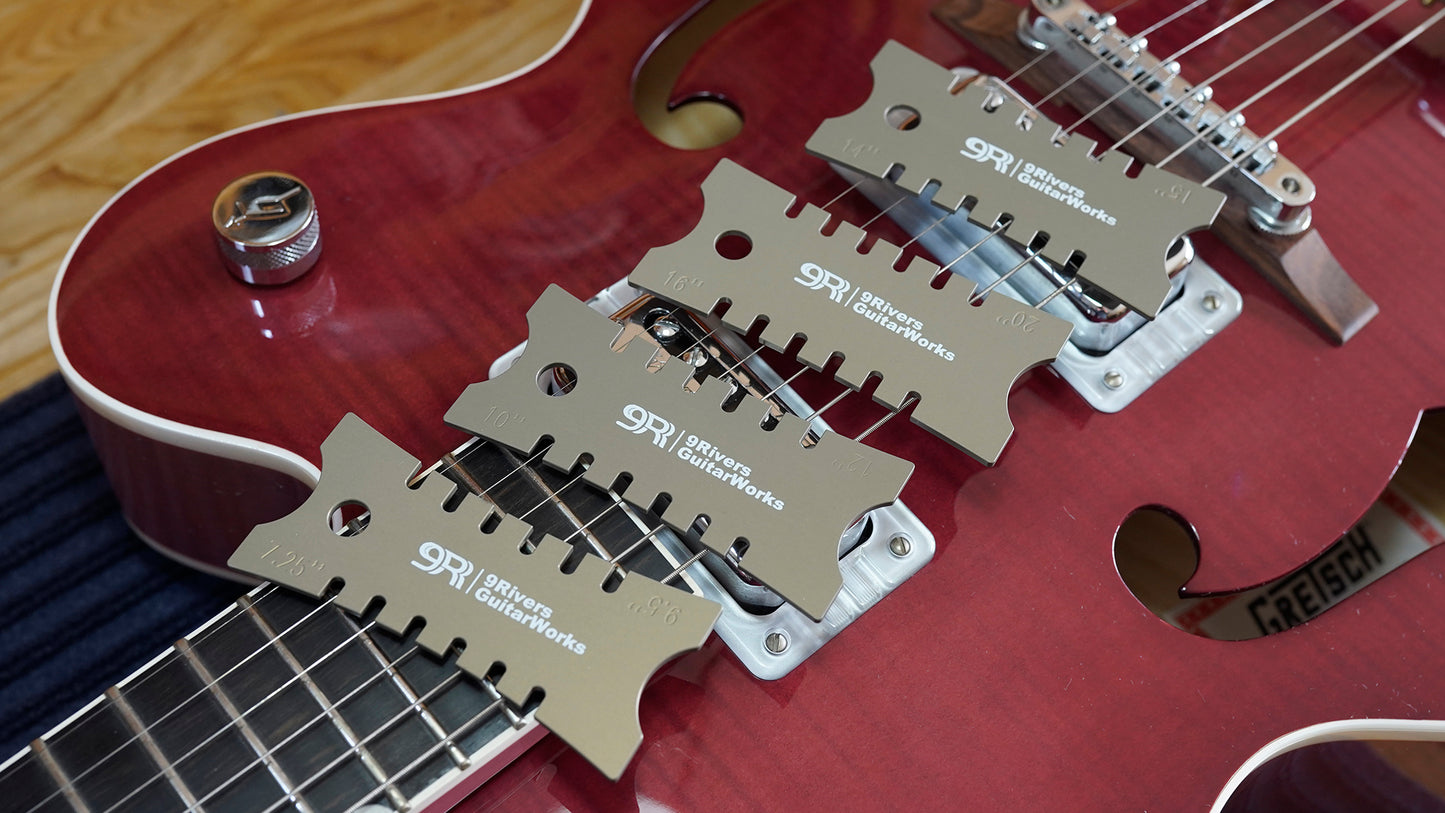 High Precision Radius Gauge, Notched Set of 8